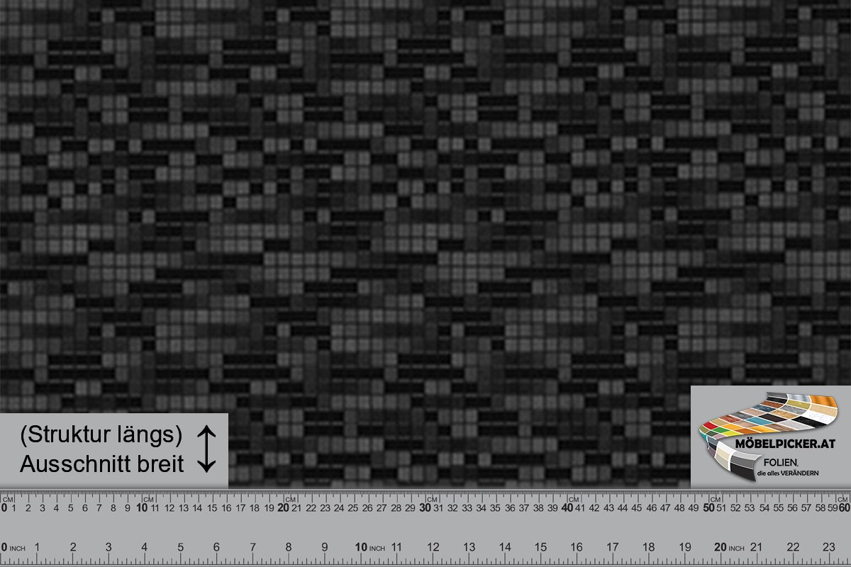 Abstrakt: Mini-Mosaik Schwarz Glänzend MPDM117 für Schiebetüren, Wohnungstüren, Eingangstüren, Türe, Fensterbretter und Badezimmer