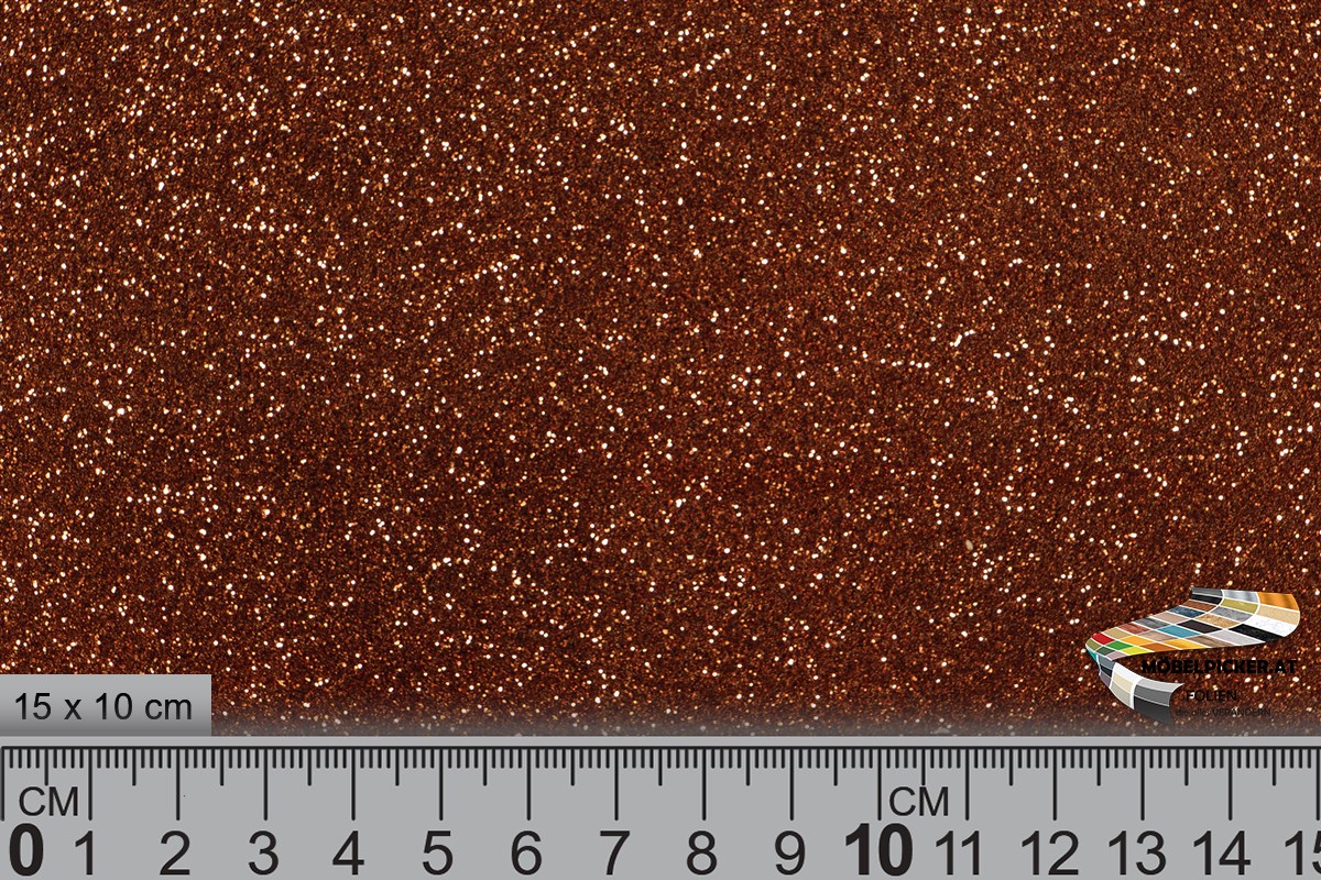 Glitzerfolie Glitter Mokka-Braun MPGLR16 für Wände, Raumteiler, Säulen, Werbeständer, Werbebanner