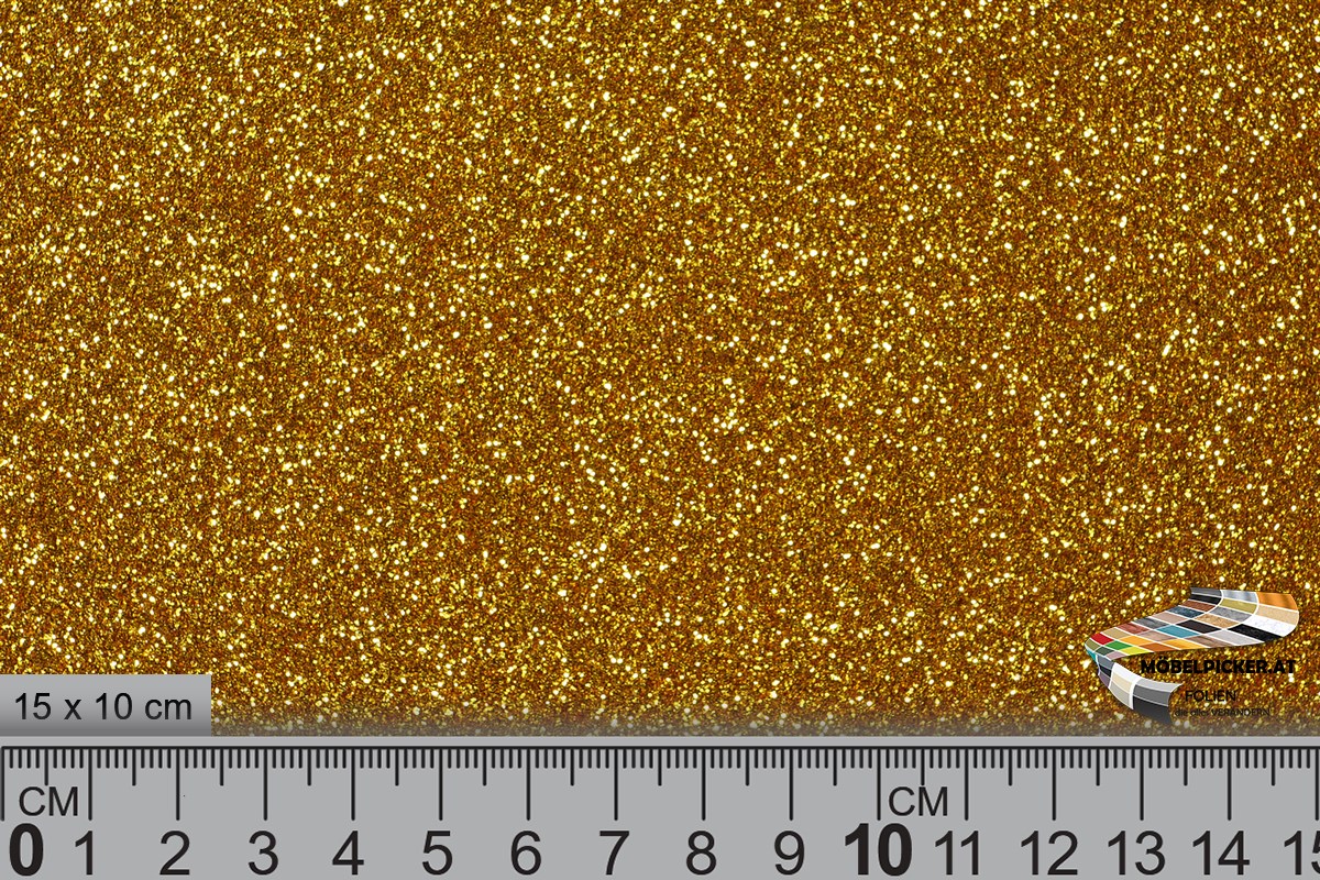 Glitzerfolie Glitter Gelb MPGLR6 für Wände, Raumteiler, Säulen, Werbeständer, Werbebanner