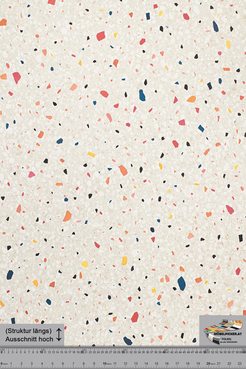 Stein: Terrazzo bunt MPNS708 Alternativbezeichnungen: stein, terrazzo, bunt für Schiebetüren, Wohnungstüren, Eingangstüren, Türe, Fensterbretter und Badezimmer