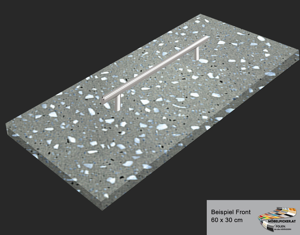 Stein: Terrazzo hellgrau Eisglanz MPNS896 Alternativbezeichnungen: stein, terrazzo, weiß-schimmer, stone für Tisch, Treppe, Wand, Küche, Möbel