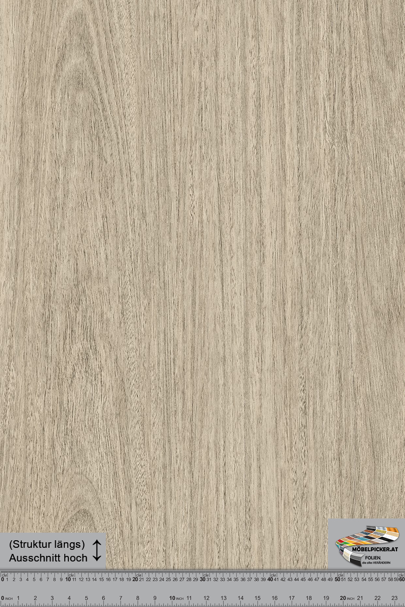 Holz: Eucalyptus mittleres grau-braun MPSPW71 Folie für Kästen, Fronten, Küchenfronten, Fliesen, Glas, Fensterrahmen, Trennwände, Raumtrenner